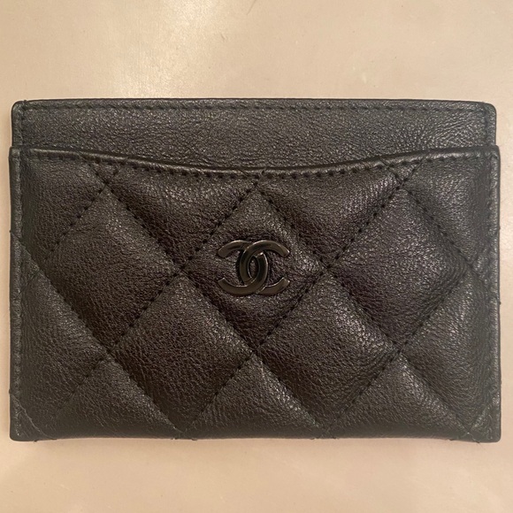 Chanel So Black Flat Card Holder - Picture 5 of 8